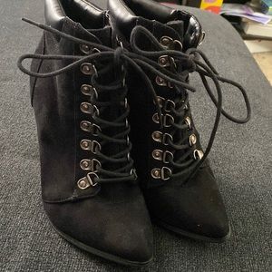 Forever 21 Lace Up Booties
